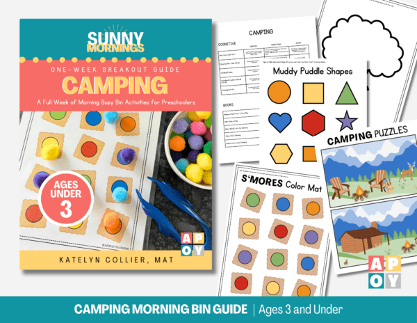 Camping Summer Morning Bins Guide – Ages 3 And Under