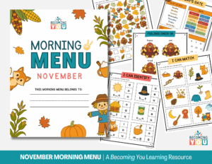 november morning menu