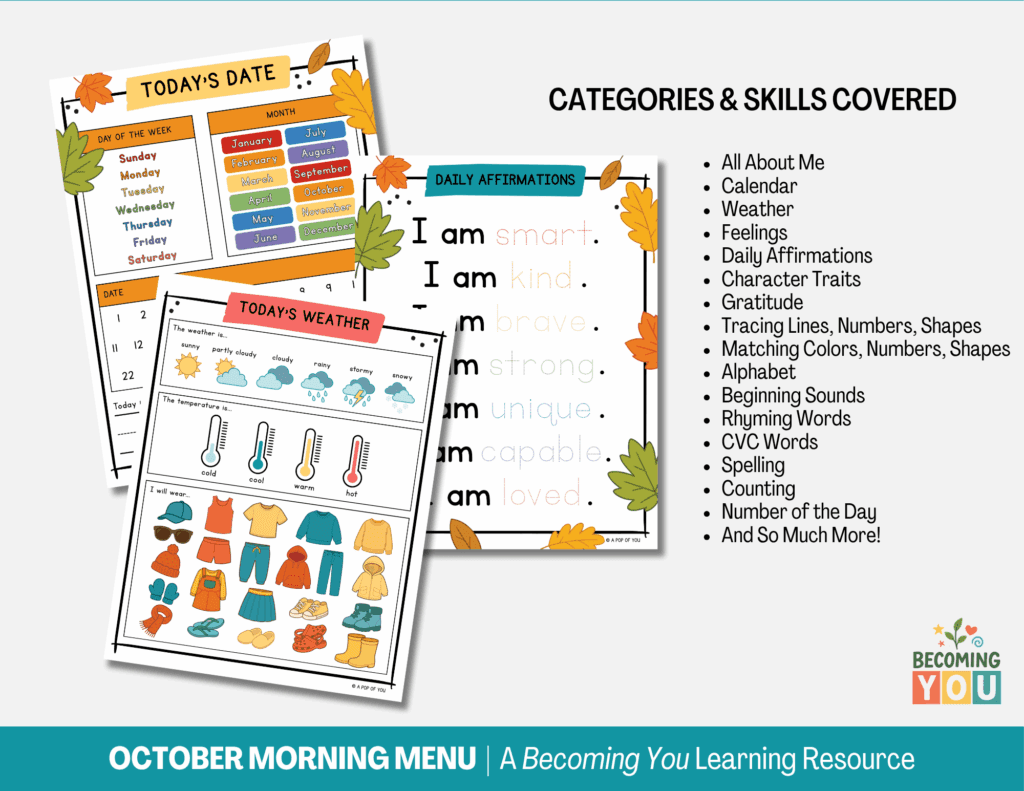 october morning menu