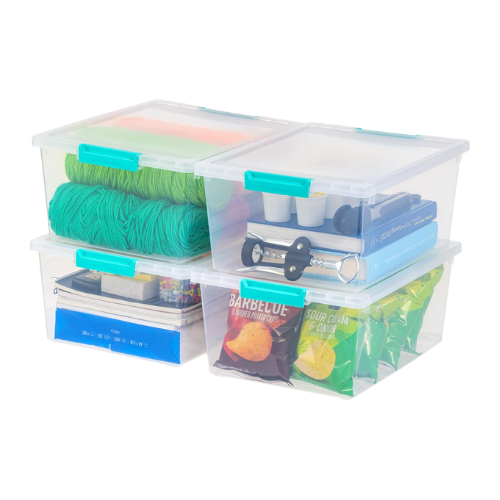 12 quart plastic storage bins