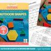 Outdoor Shapes Morning Bin Guide - Ages 3 and Under