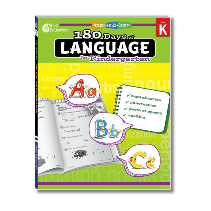 180 days of language for kindergarten