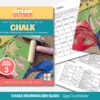 Chalk Outdoor Morning Bin Guide - Ages 3 and Under