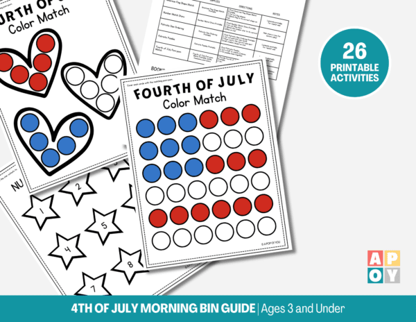 Fourth of July Morning Bins Guide - Ages 3 and Under - Image 2