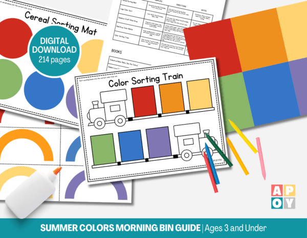 Summer Colors Morning Bins Guide – Ages 3 And Under - Image 2