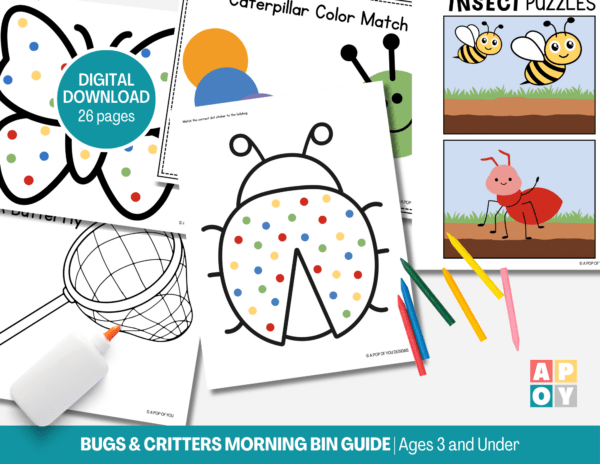 Bugs & Critters Summer Morning Bins Guide – Ages 3 And Under - Image 2