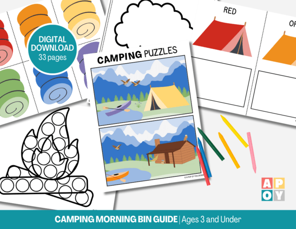 Camping Summer Morning Bins Guide – Ages 3 And Under - Image 2