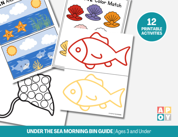 Under the Sea Summer Morning Bins Guide – Ages 3 And Under - Image 4