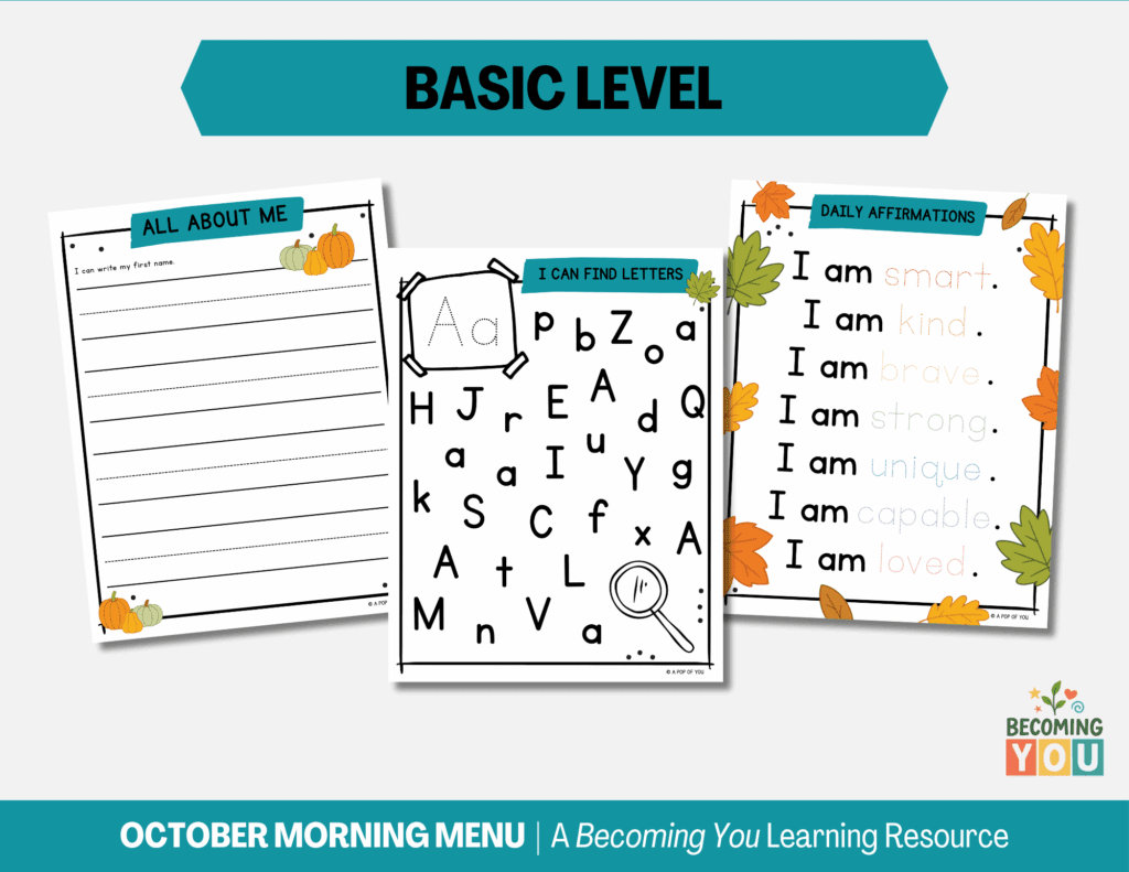 october morning menu