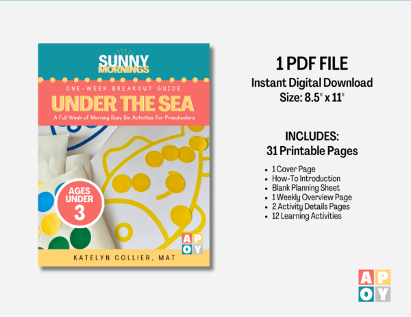 Under the Sea Summer Morning Bins Guide – Ages 3 And Under - Image 5