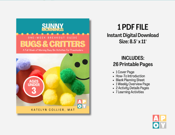 Bugs & Critters Summer Morning Bins Guide – Ages 3 And Under - Image 5