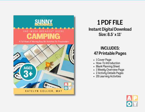 Camping Summer Morning Bins Guide – Ages 3+ - Image 5