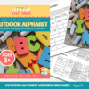 Outdoor Alphabet Morning Bin Guide - Ages 3+