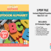 Outdoor Alphabet Morning Bin Guide - Ages 3+ - Image 2