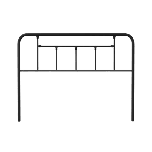 black metal bed frame