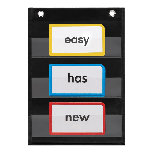 black pocket chart