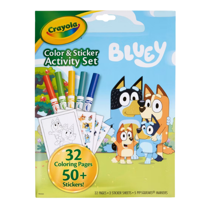 bluey crayola coloring book