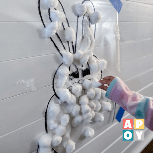Easter Bunny Sticky Activity for Toddlers: Fun and Easy Fine Motor ...