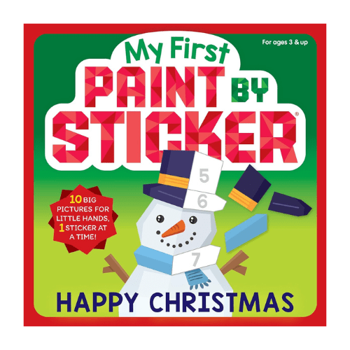 christmas paint by sticker book