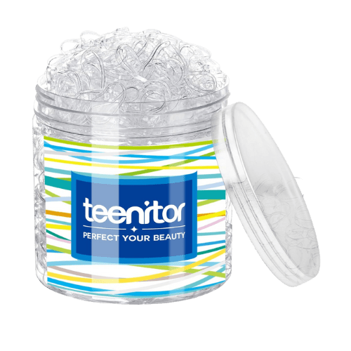 clear hair elastics