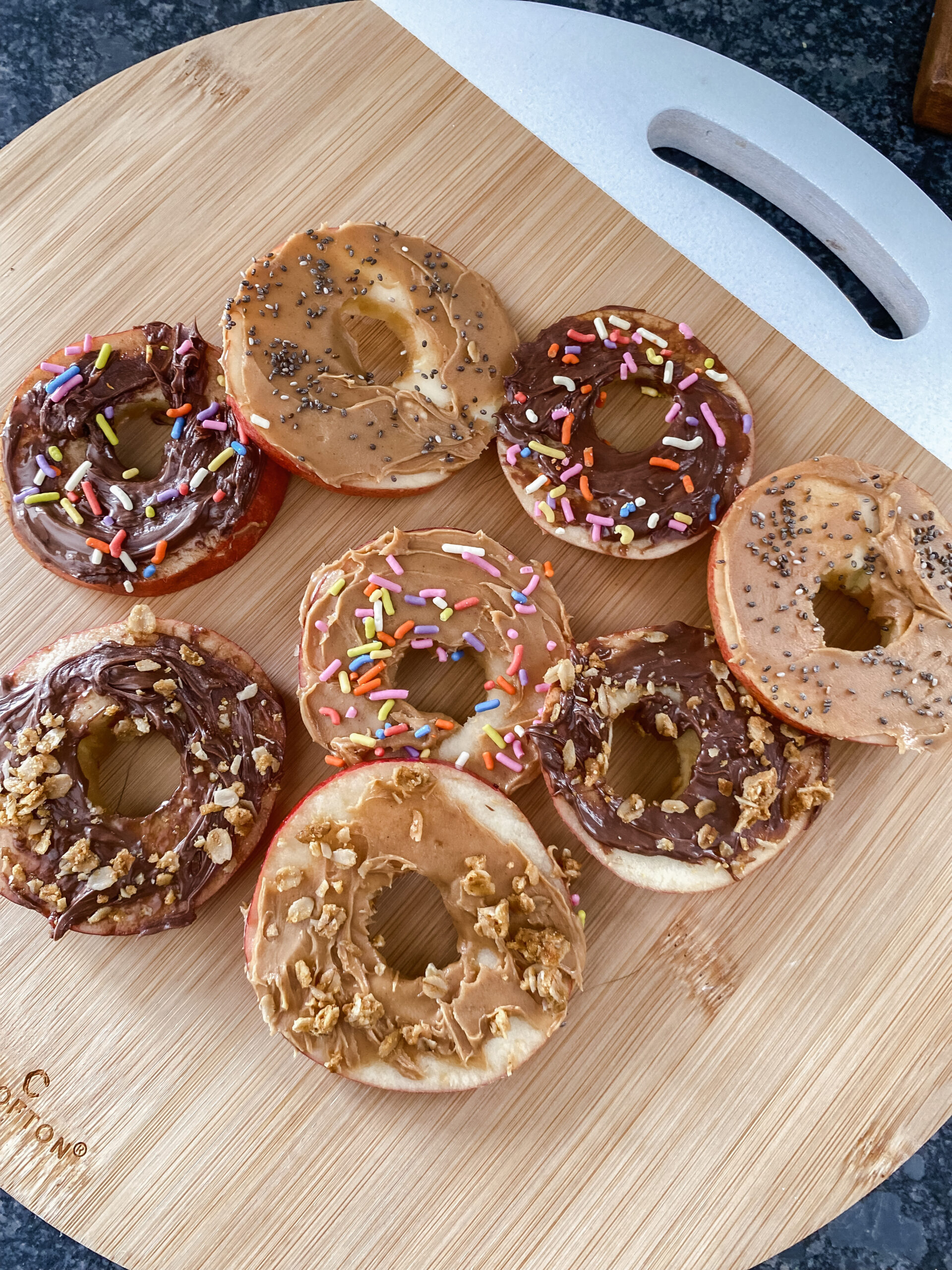 closeup of apple slices kids snacks