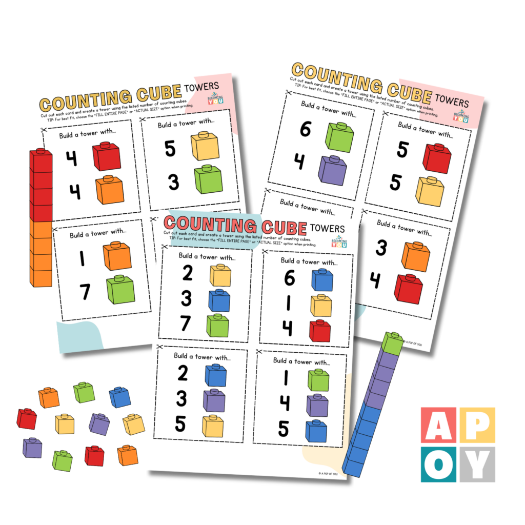 counting cube towers 3