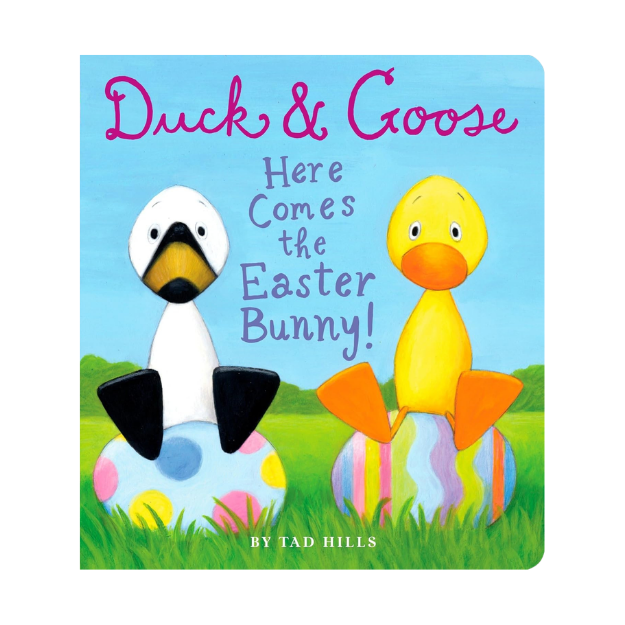 duck and goose here comes the easter bunny