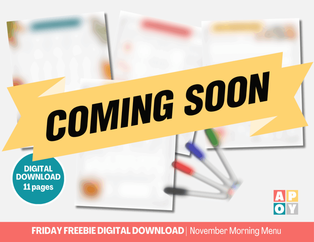 ff november morning menu preview