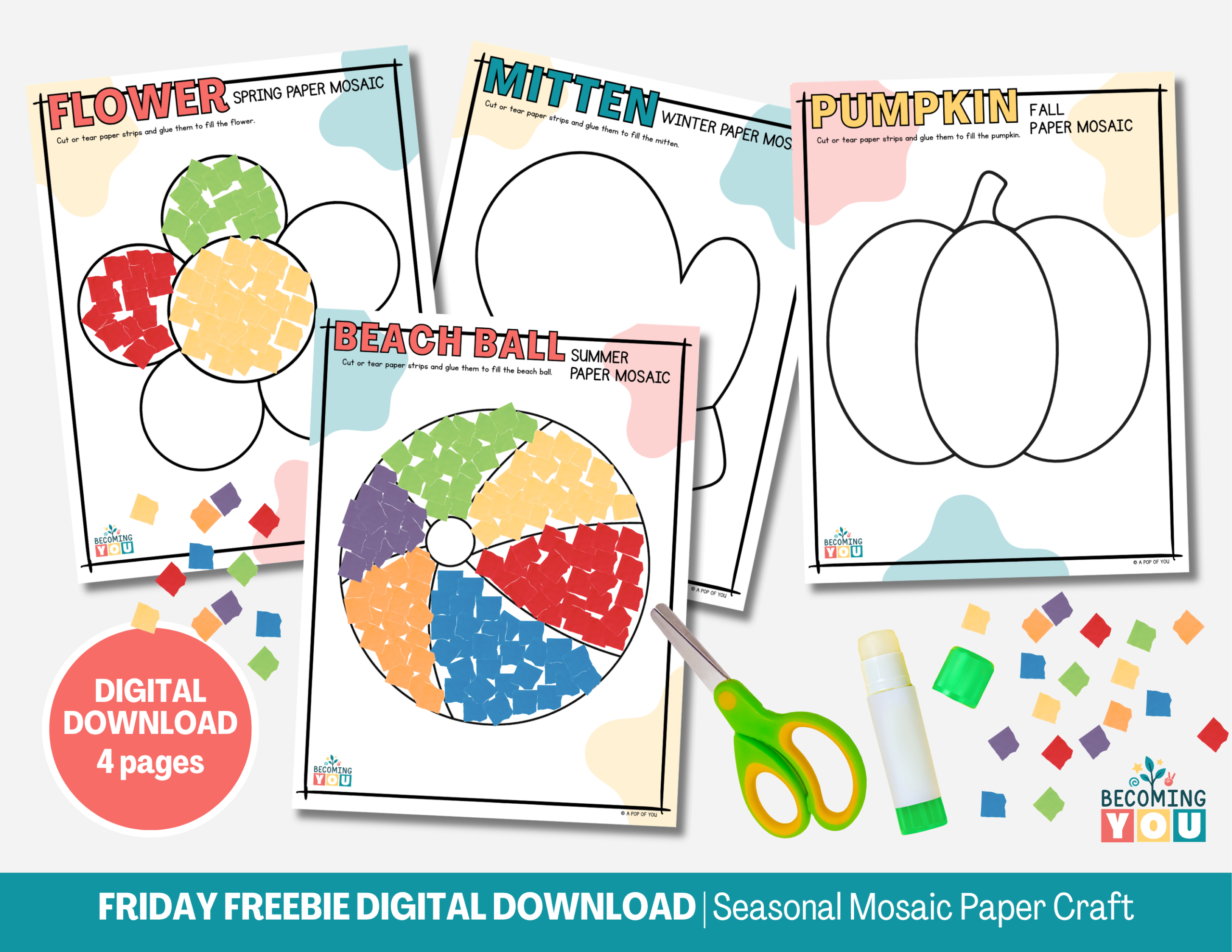 ff seasonal mosaic paper craft