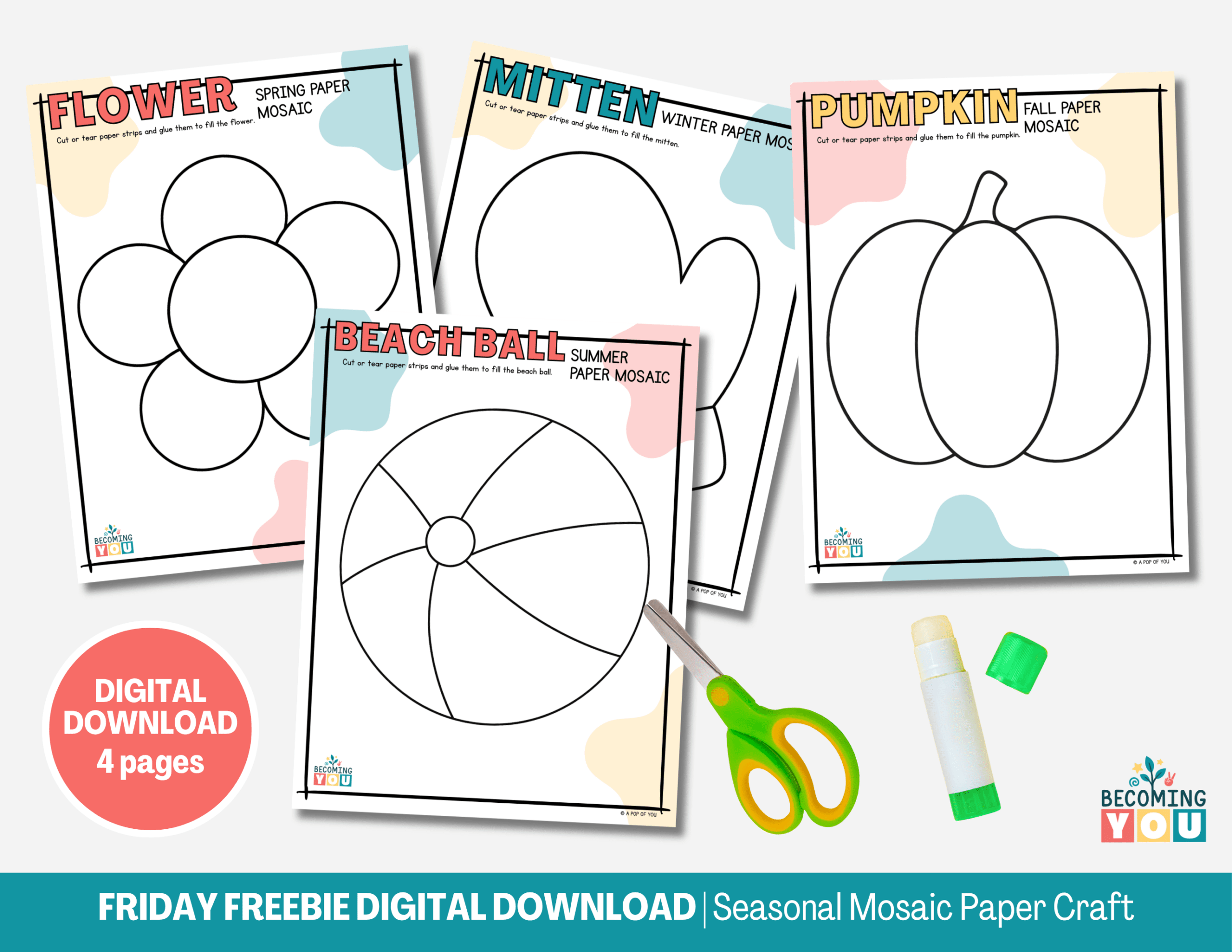 ff seasonal mosaic paper craft