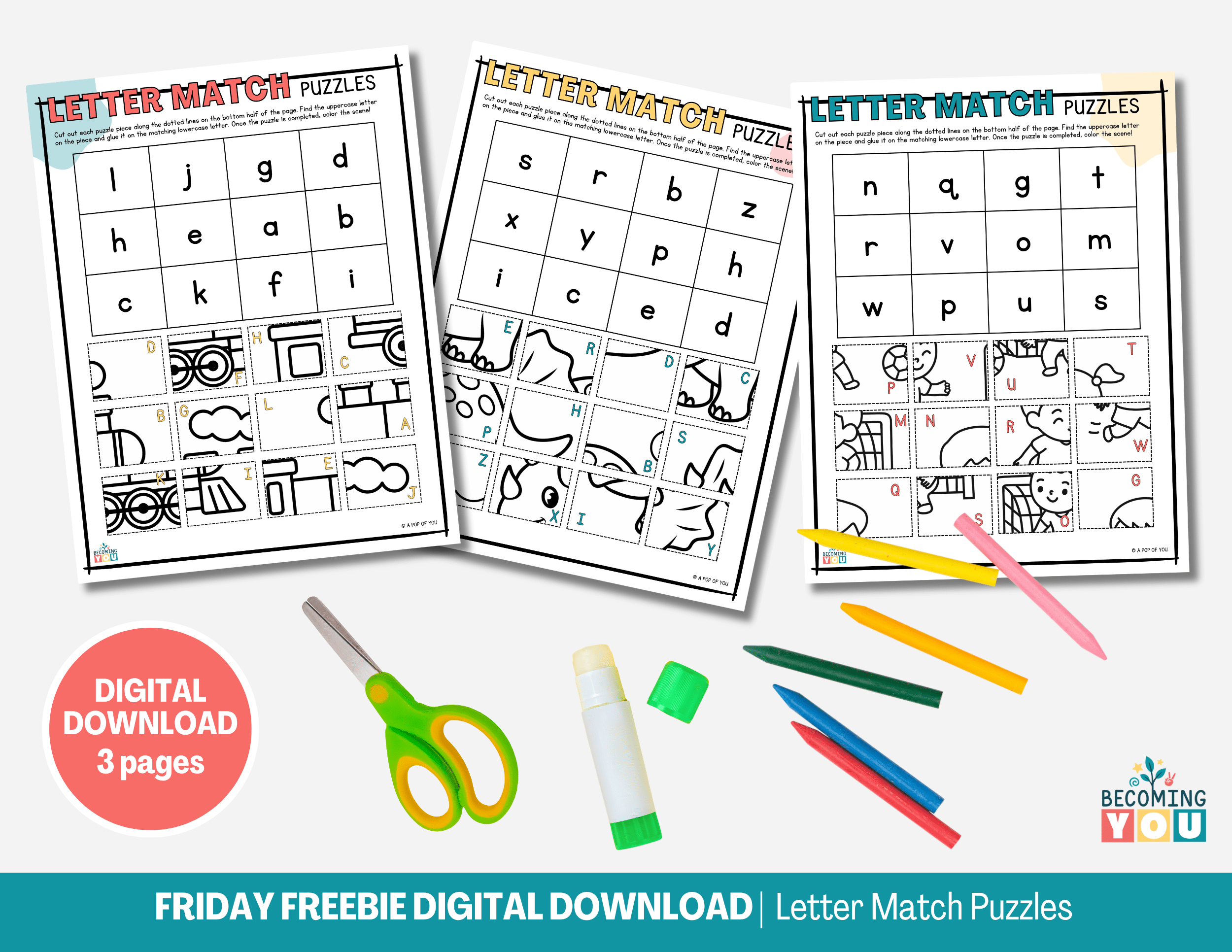 ff letter match puzzles
