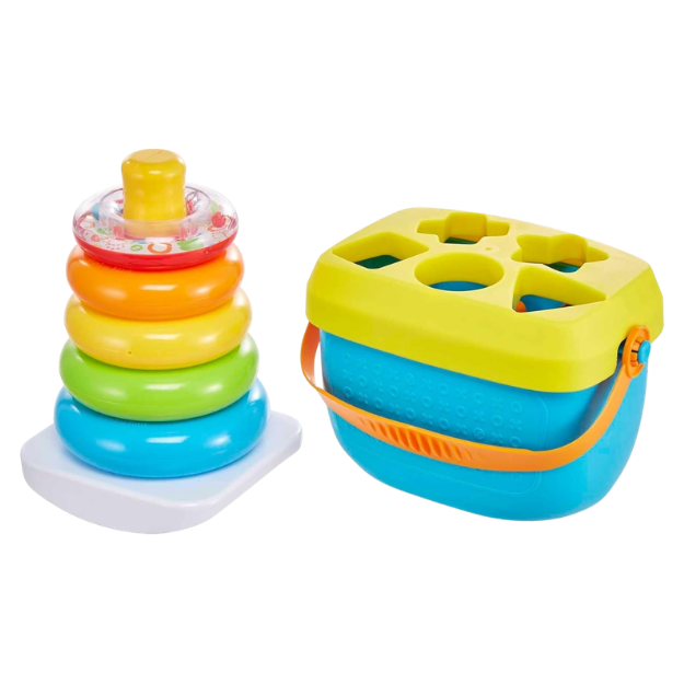 fisher price baby’s first blocks & rock a stack toy set