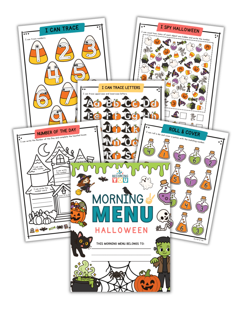 halloween morning menu collages 3