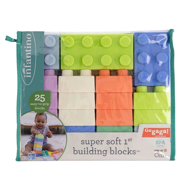 infantino go gaga! super soft 1st building block