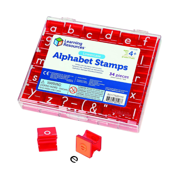lowercase alphabet stamps