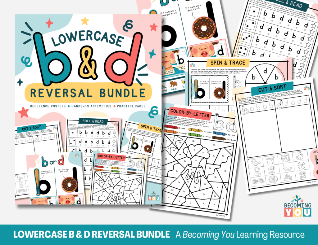 lowercase b & d reversal activity bundle