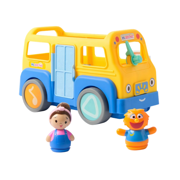 ms. rachel bus and figure push and pull toy
