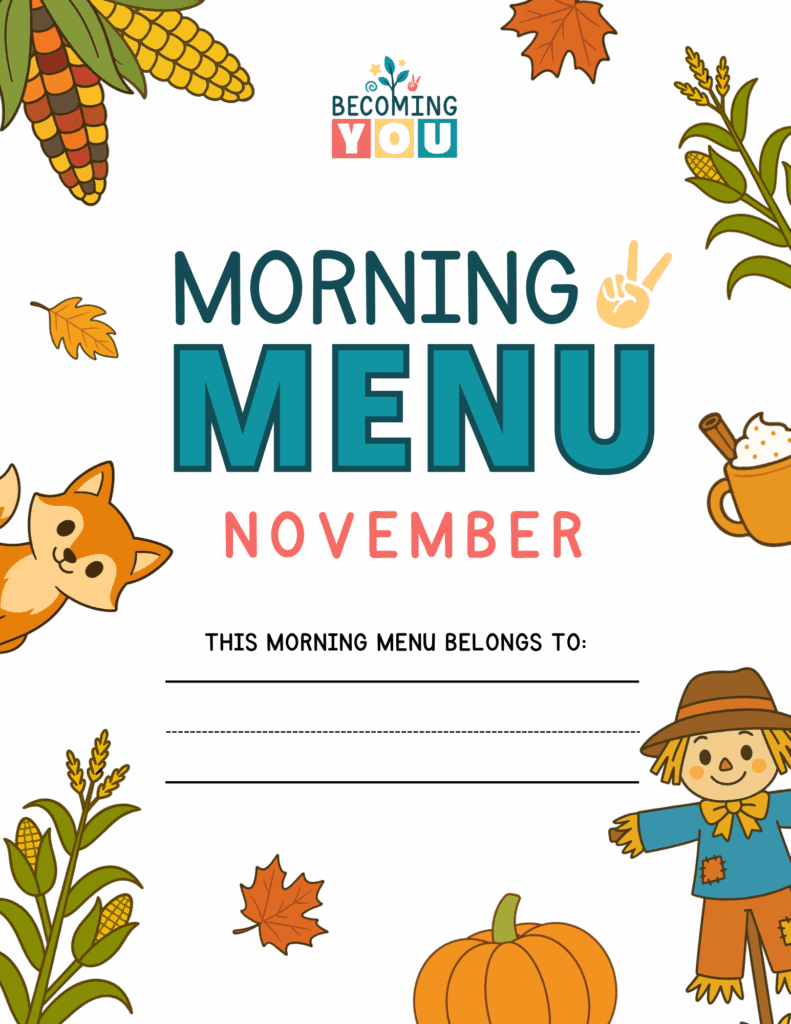 november morning menu