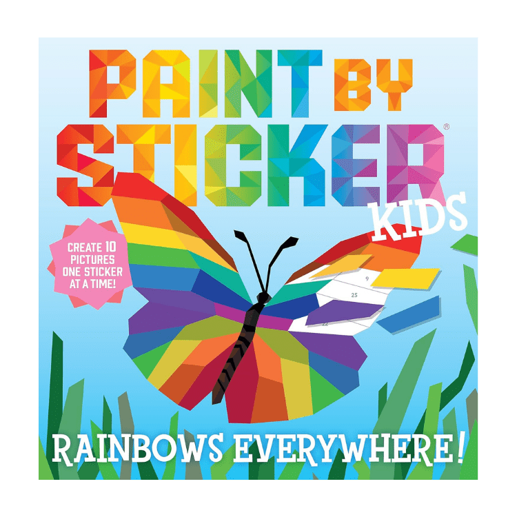 paint by sticker rainbows