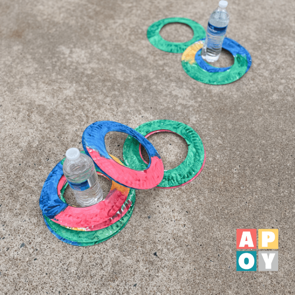 paper plate ring toss
