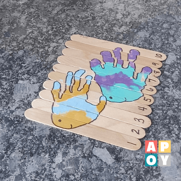 Handprint Keepsake Popsicle Stick Puzzle: A Delightful Blend of Creativity and Learning