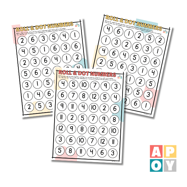 roll and dot numbers 2