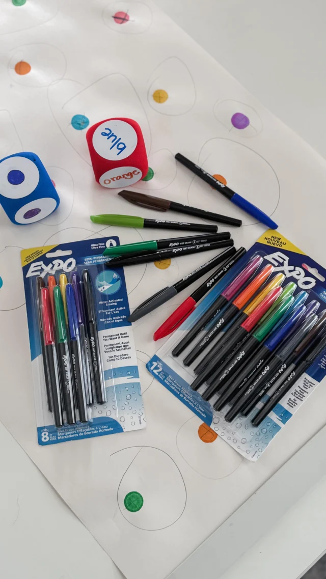 These activities are great for the girls, but they also keep me creative. ✨

@expomarkersofficial Wet Erase Markers have a million uses, but these DIY dice activities kept the girls learning and engaged for a solid 20 minutes. And that my friends…is a mom win 🙌🏼

EXPO Wet Erase Markers can be used on many nonporous surfaces including whiteboards, hard plastic and glass. Plus, they’re available in 12 colors and with either fine or ultra-fine tips. Let the creativity begin! 👏🏼☺️ #ad #EXPO #EXPOPartner #kidslearning #learningnumbers