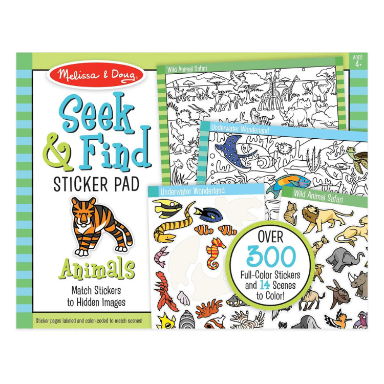 seek and find sticker pad