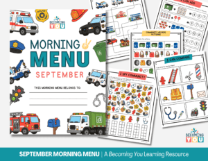 september morning menu listing