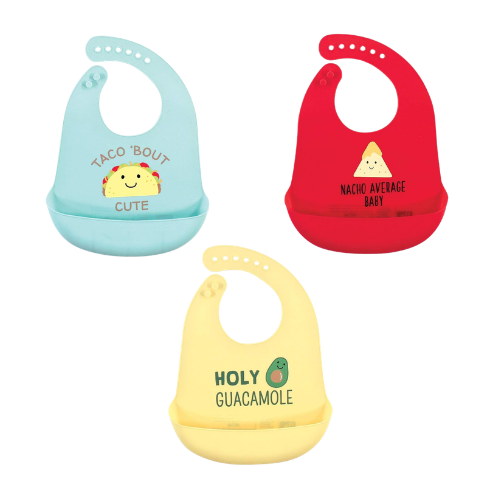 silicone pocket bibs