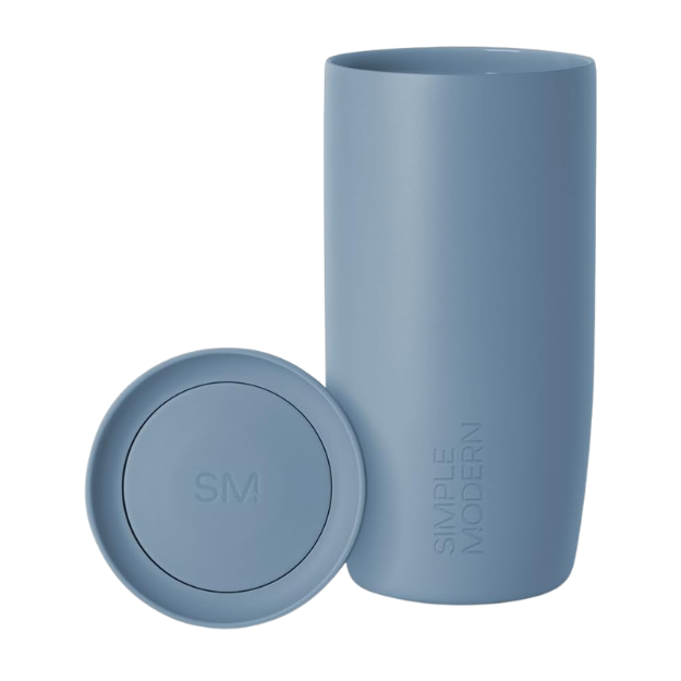 simple modern tumbler blue