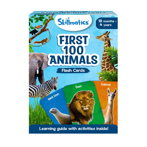 skillmatics first 100 animals flash cards