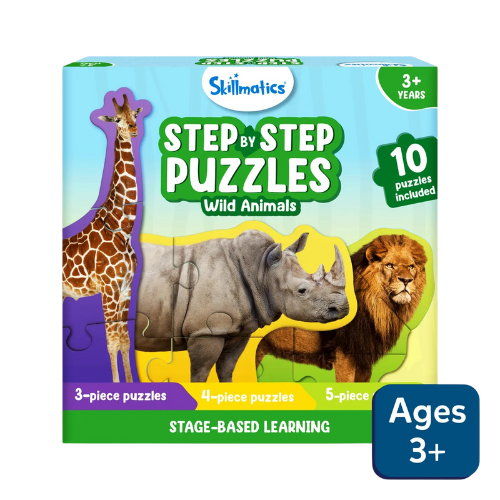 skillmatics step by step puzzles wild animals