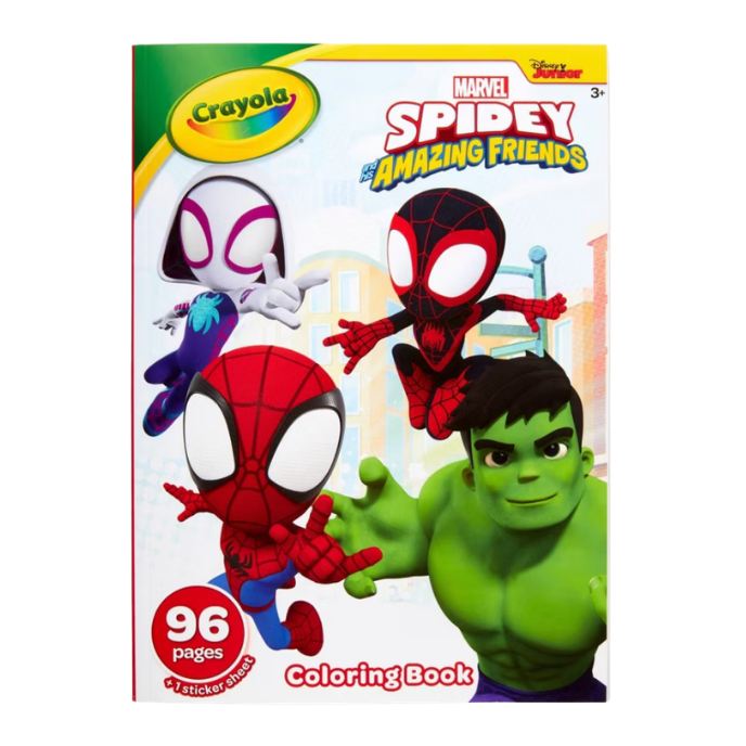 spidey crayola coloring book